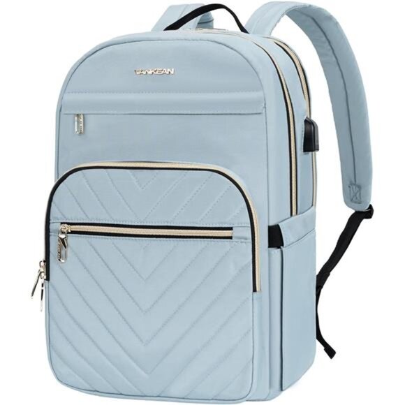 Women Waterproof Backpacks Stylish Blue - Picture 1 of 6